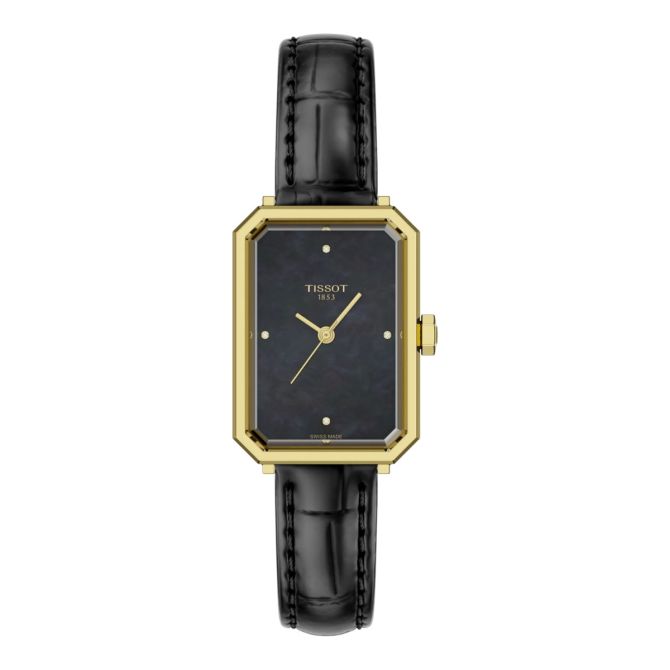 Tissot SRV 30mm Women's Watch, Black Mother of Pearl Dial