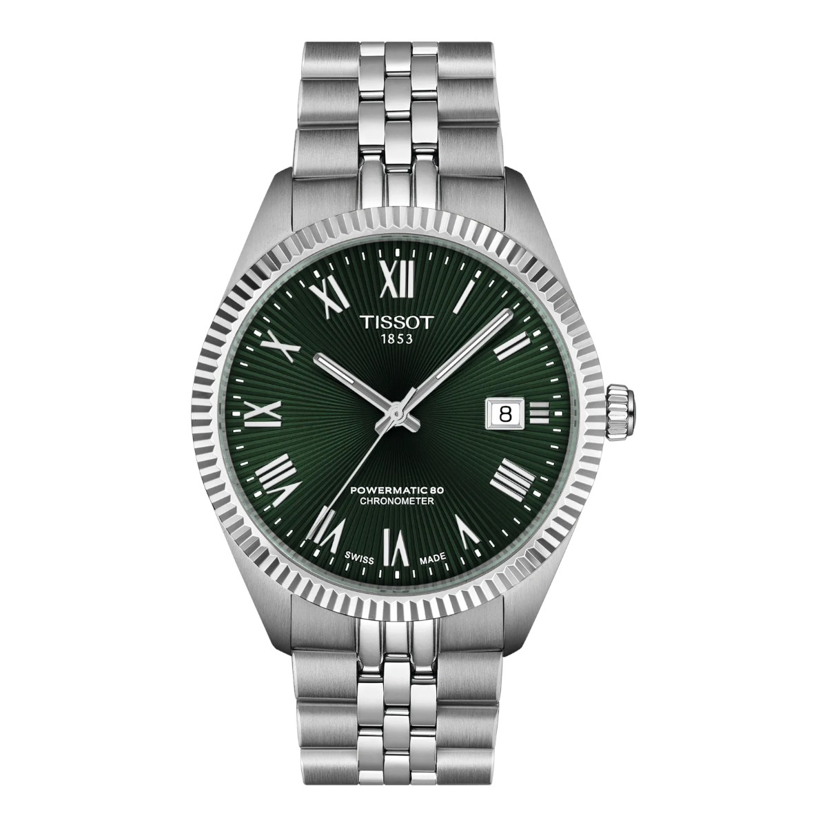 Tissot Ballade Powermatic 80 COSC 39mm Men's Watch, Green Dial