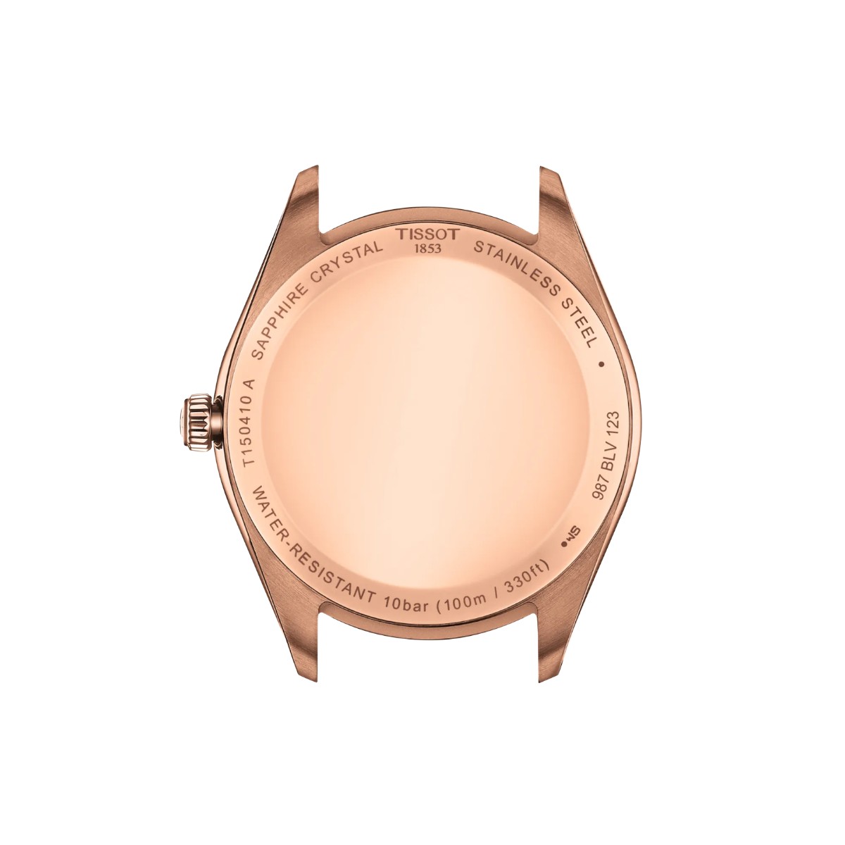 Tissot PR 100 40mm Men's Watch, Back and Rose Gold PVD Dial