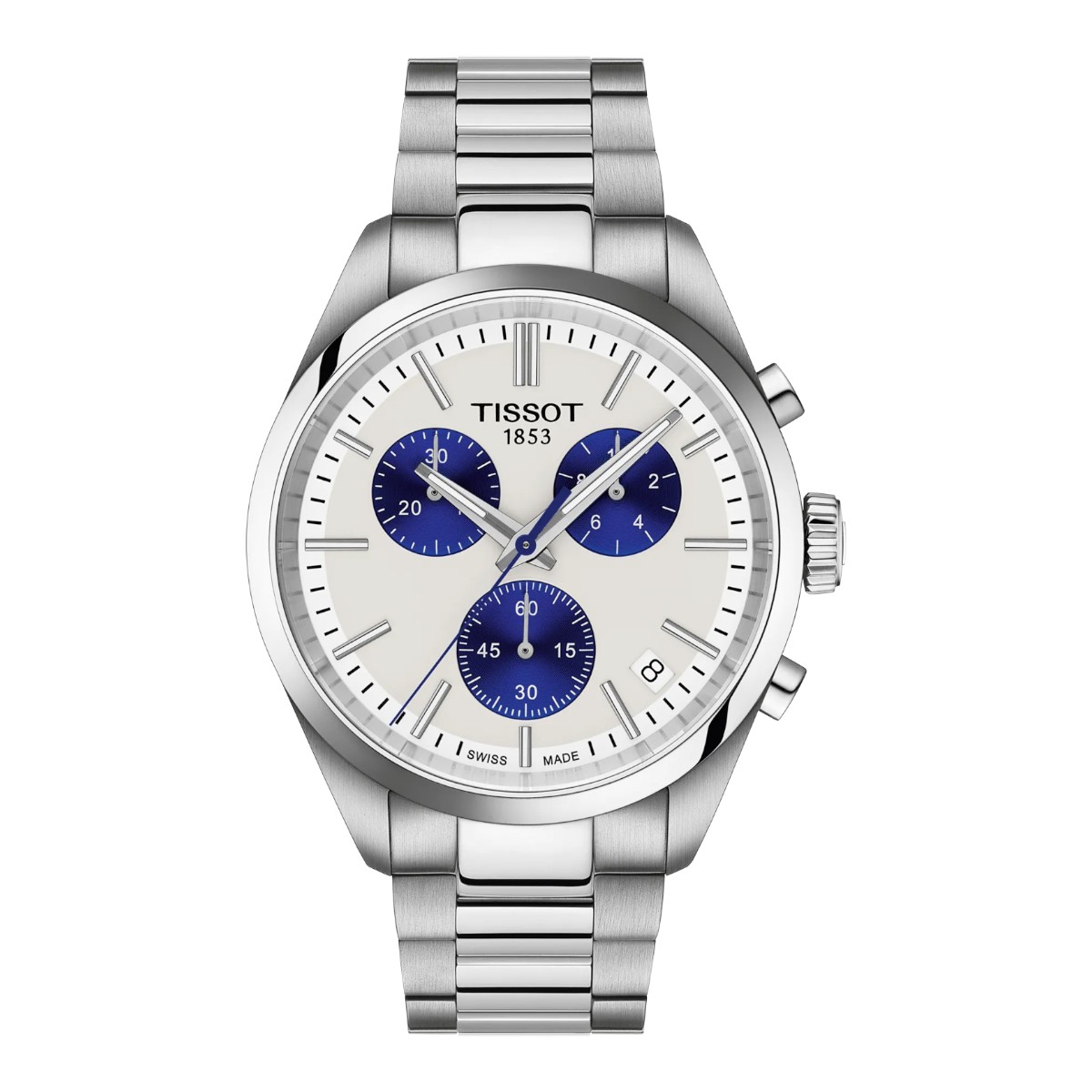 Tissot PR 100 40mm Men's Watch, Blue and White Dial