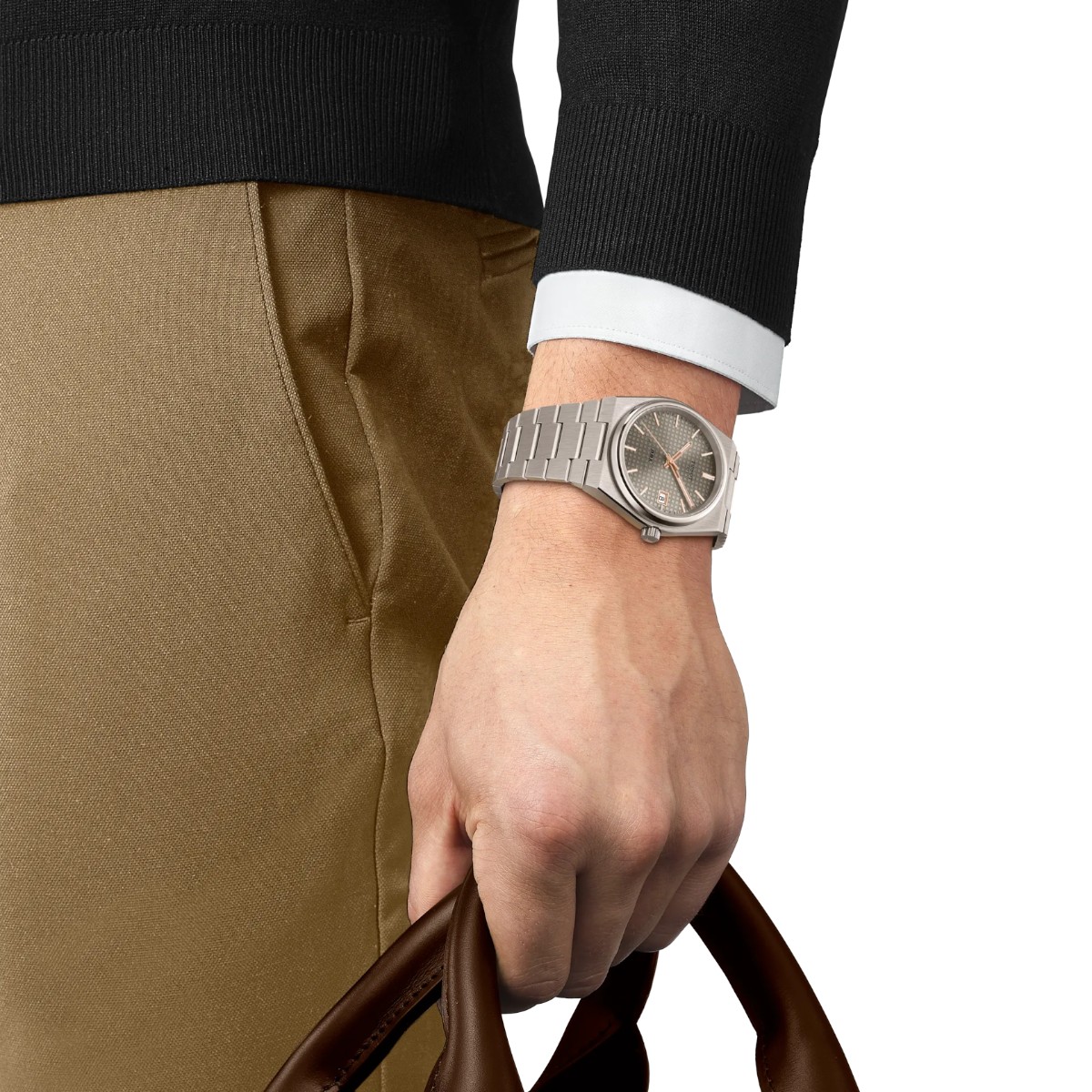 Tissot PRX Titanium 38mm Men's Watch, Anthracite Dial