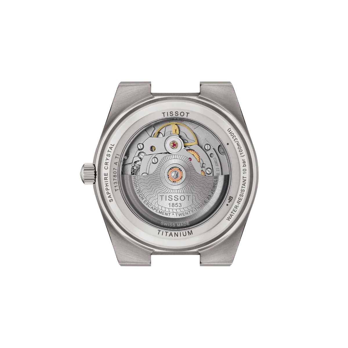 Tissot PRX Titanium 38mm Men's Watch, Navy Blue Dial