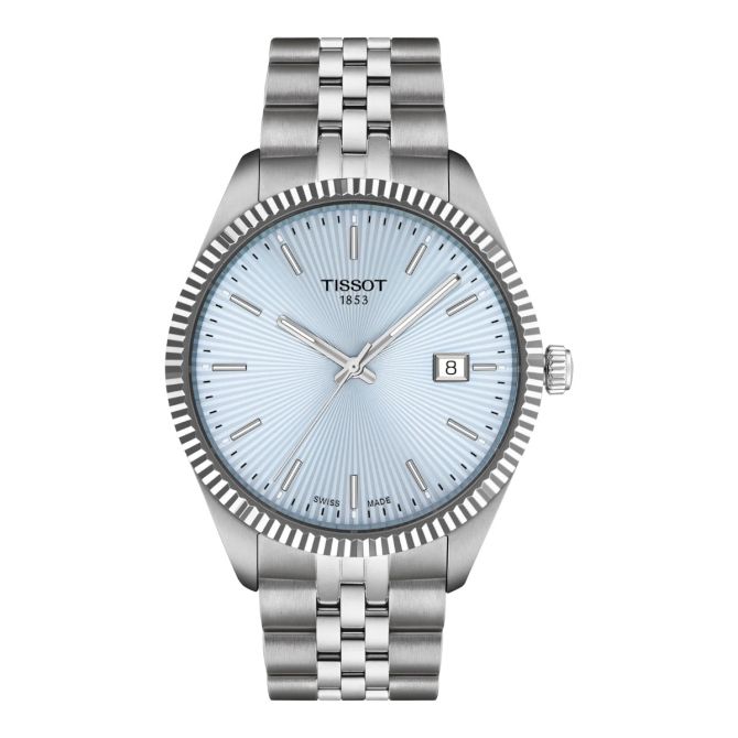 Tissot Ballade 40mm Men's Watch, Light Blue Dial