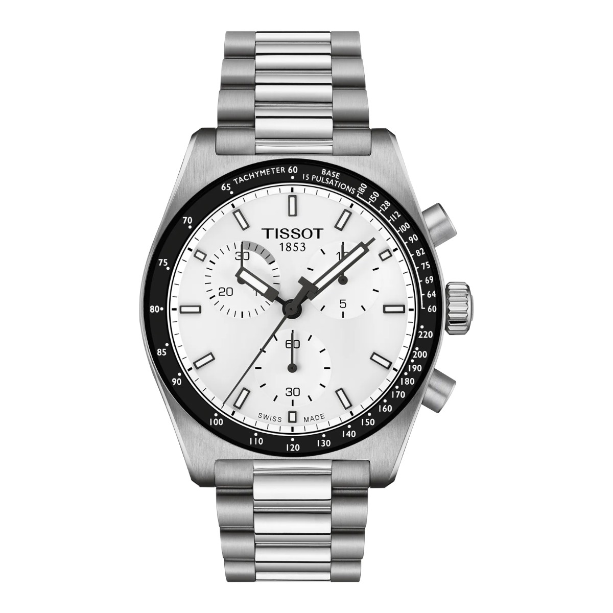 Tissot PR516 40mm Men's Watch, White Dial