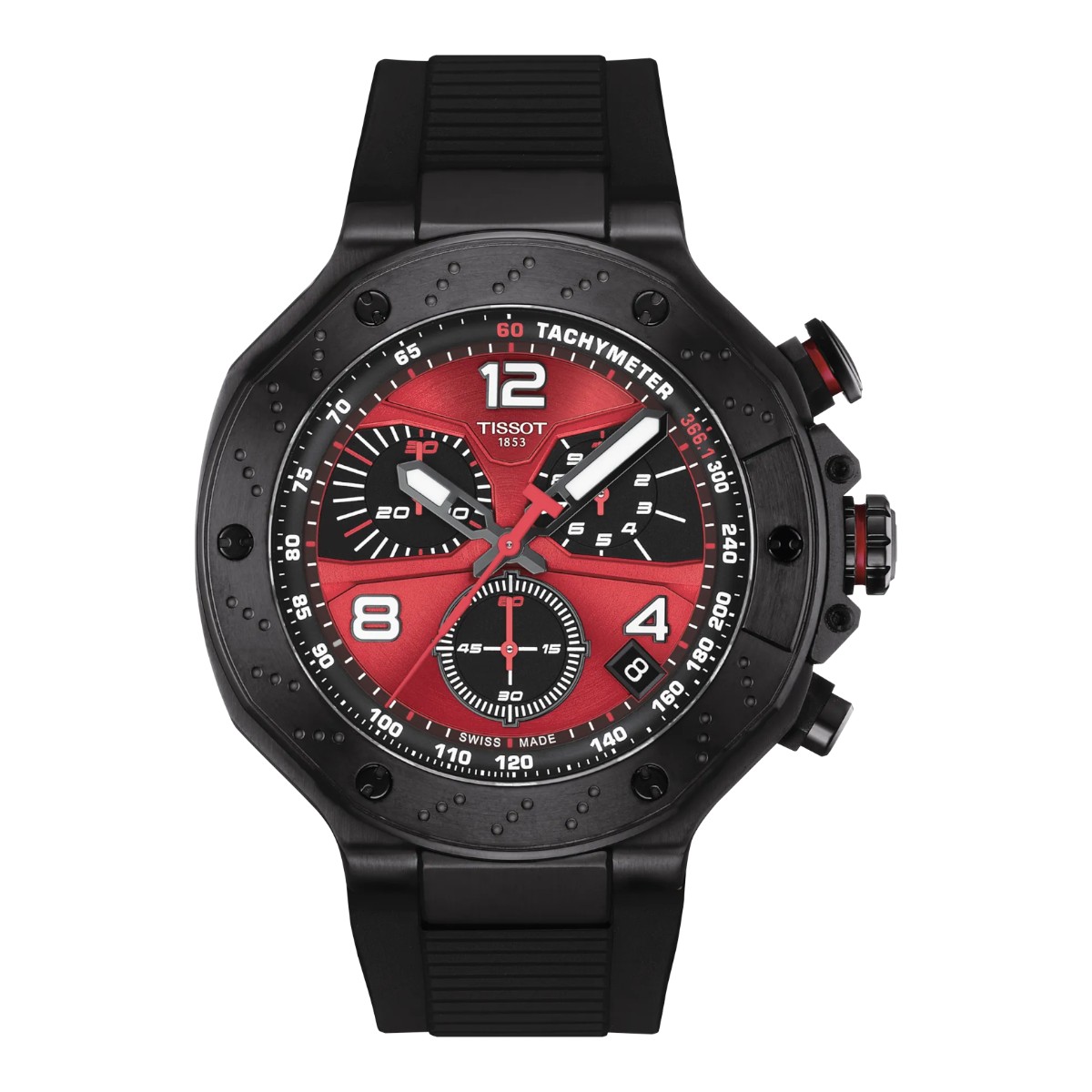 Tissot T-Race MotoGP 2026 Men's 45mm Watch, Red and Black Dial