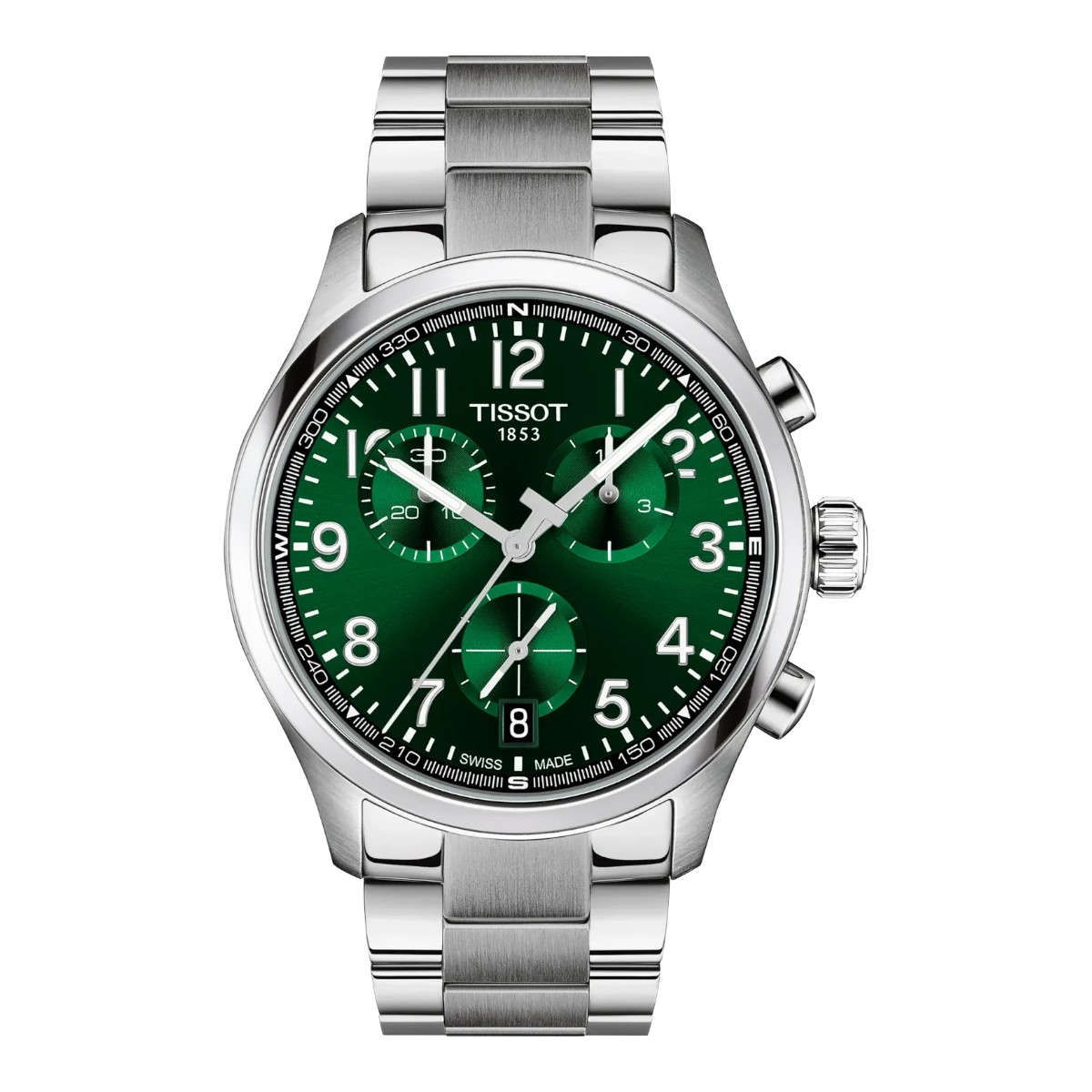 Tissot Chronograph L 42mm Men's Watch, Green Dial