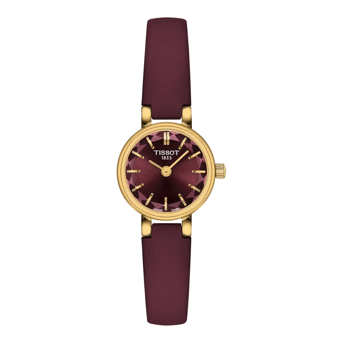 Tissot Lovely Round 19.5mm Women's Watch, Bordeaux Dial
