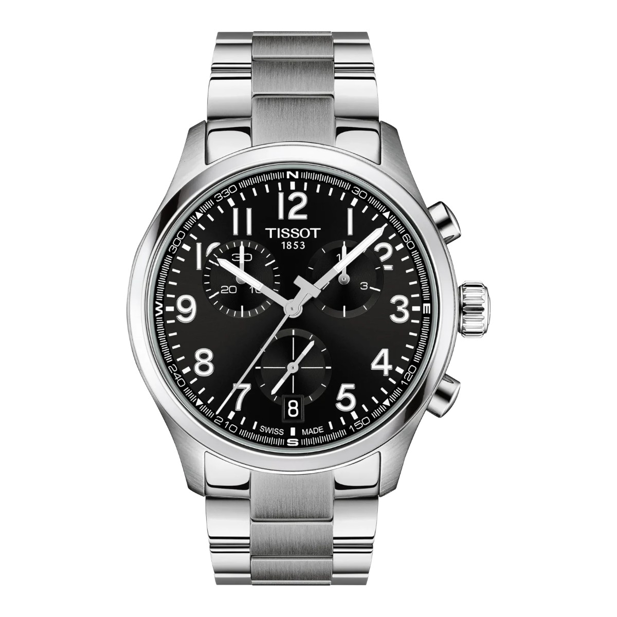 Tissot Chronograph L 42mm Men's Watch, Black Dial