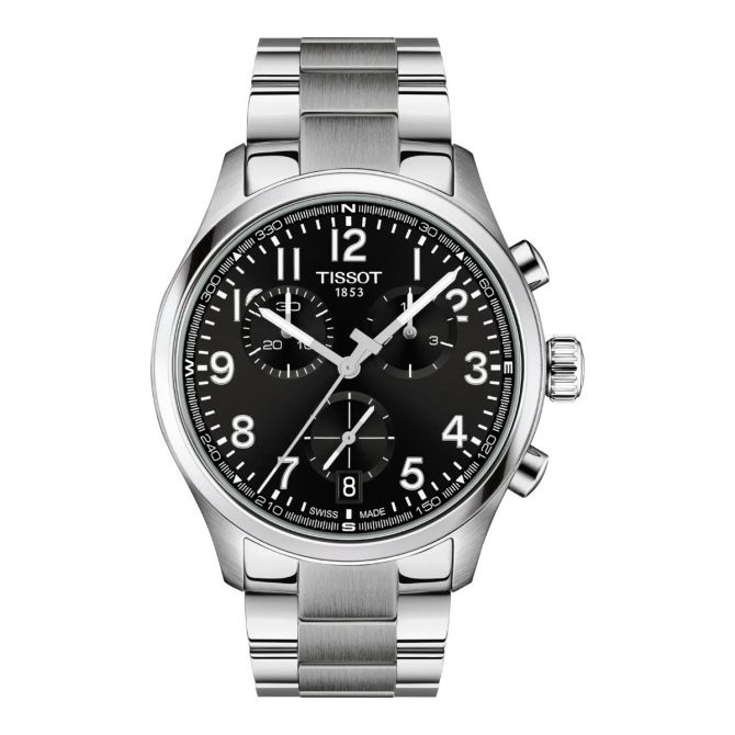 Tissot Chronograph L 42mm Men's Watch, Black Dial