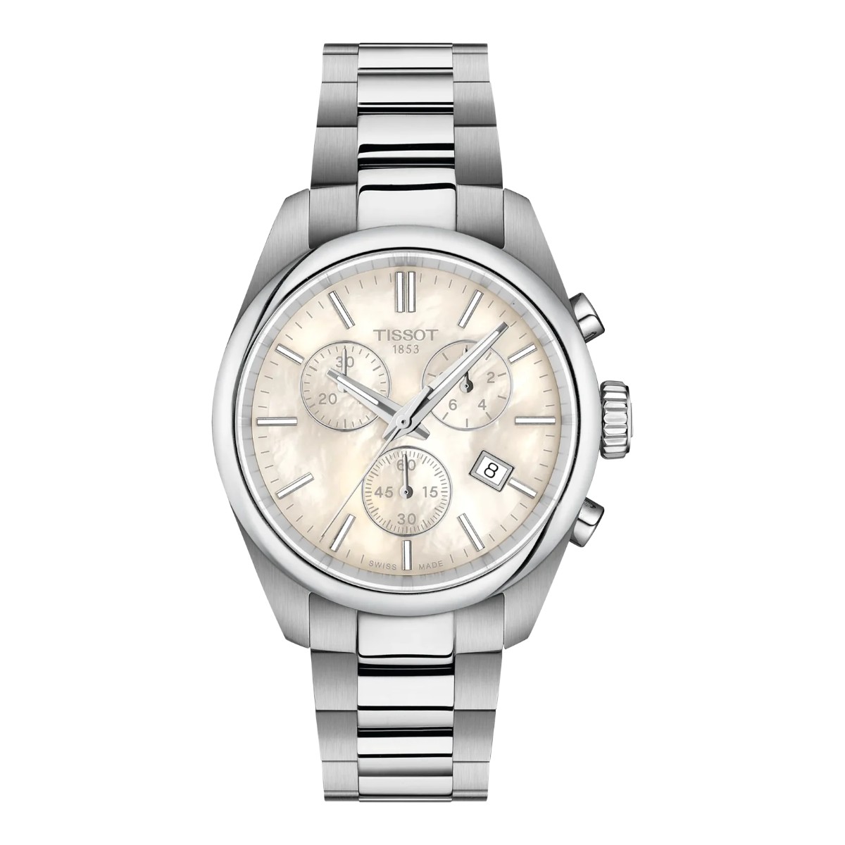 Tissot PR 100 36mm Women's Watch, White Mother of Pearl Dial