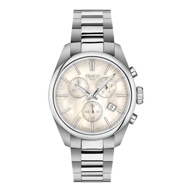 Tissot PR 100 36mm Women's Watch, White Mother of Pearl Dial