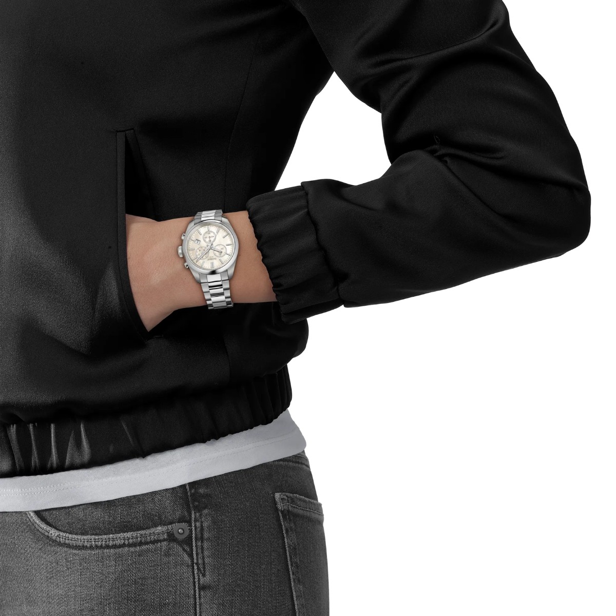 Tissot PR 100 36mm Women's Watch, White Mother of Pearl Dial