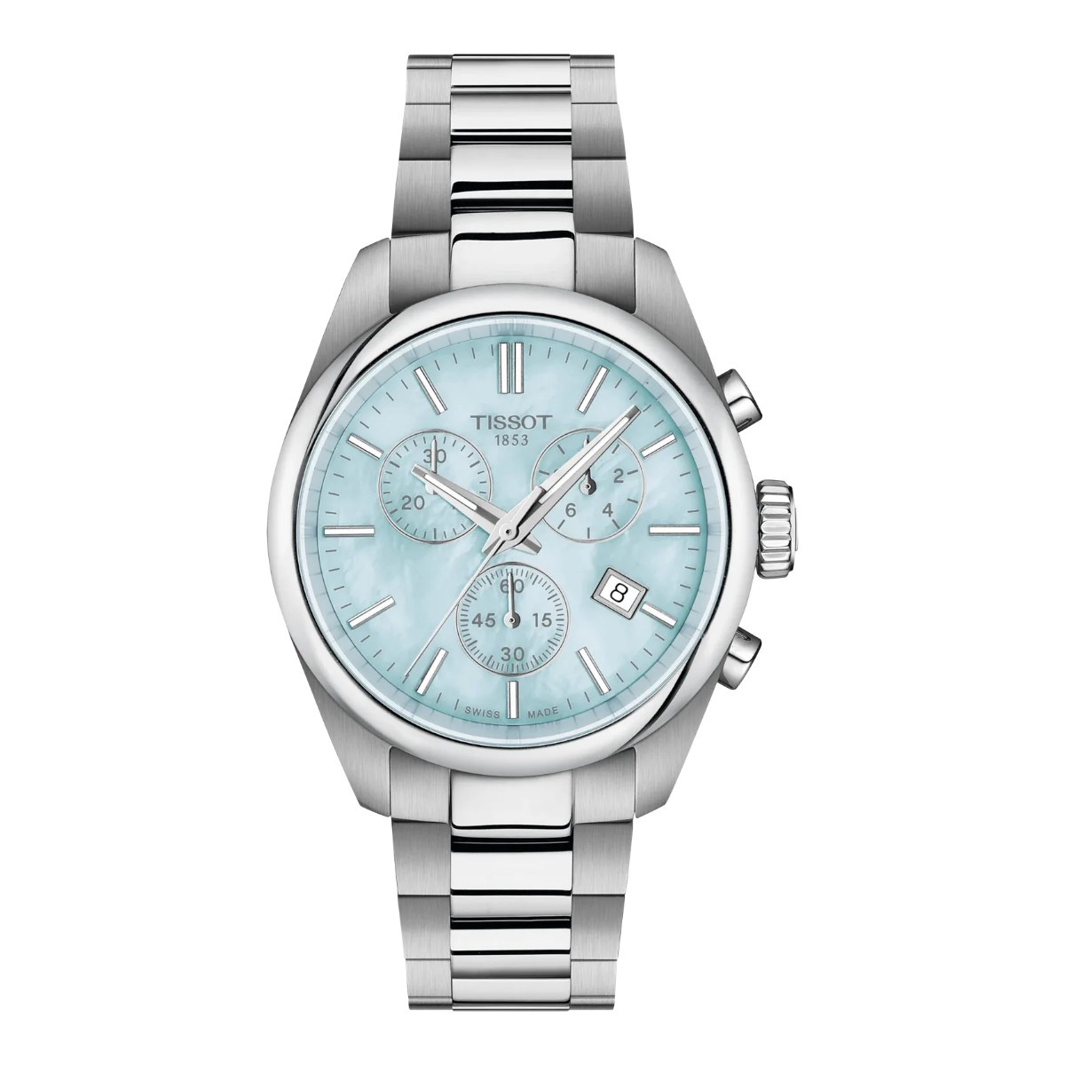Tissot PR 100 36mm Women's Watch, Blue Mother of Pearl Dial