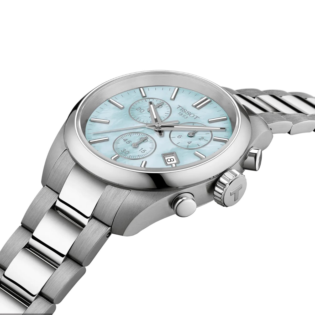 Tissot PR 100 36mm Women's Watch, Blue Mother of Pearl Dial