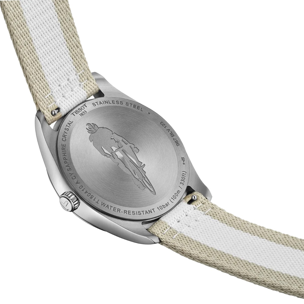 Tissot PR 100 Cycling 40mm Men's Watch, Grey Pattern Dial