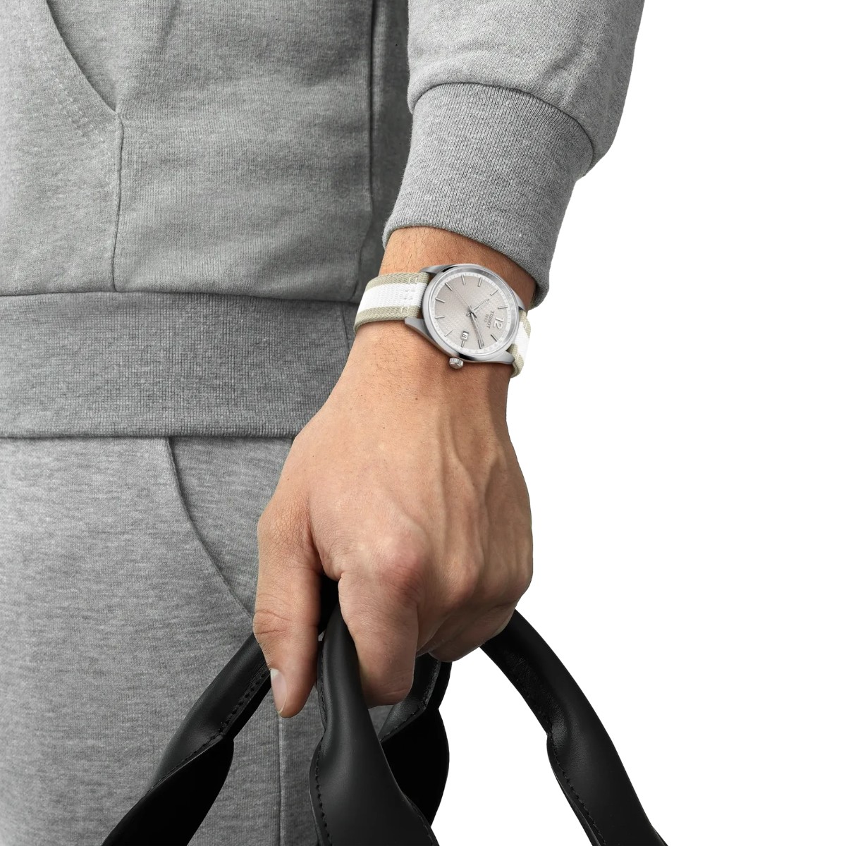 Tissot PR 100 Cycling 40mm Men's Watch, Grey Pattern Dial