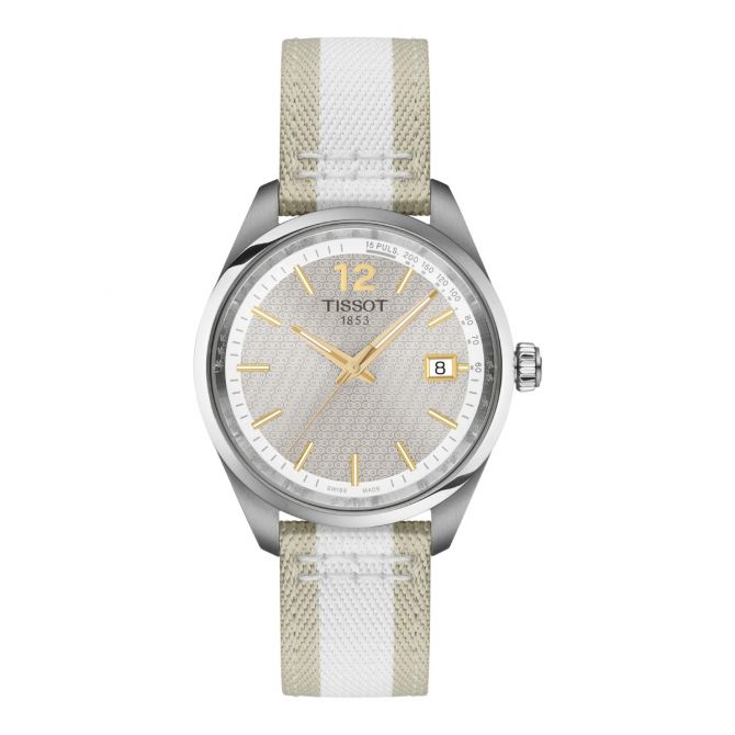 Tissot PR 100 Cycling 34mm Women's Watch, Grey Pattern Dial