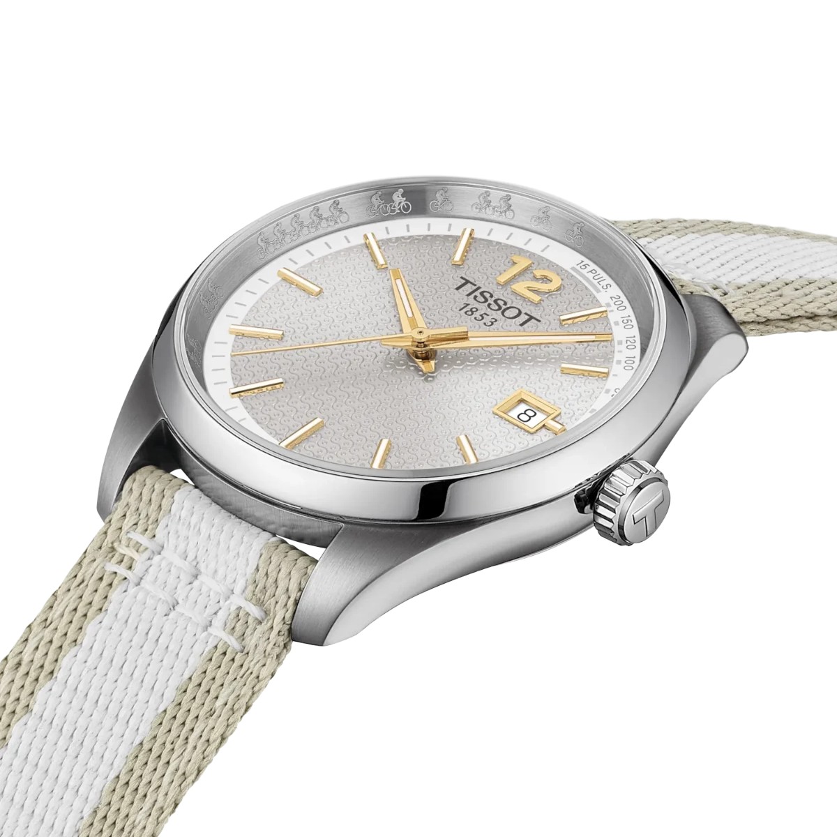 Tissot PR 100 Cycling 34mm Women's Watch, Grey Pattern Dial