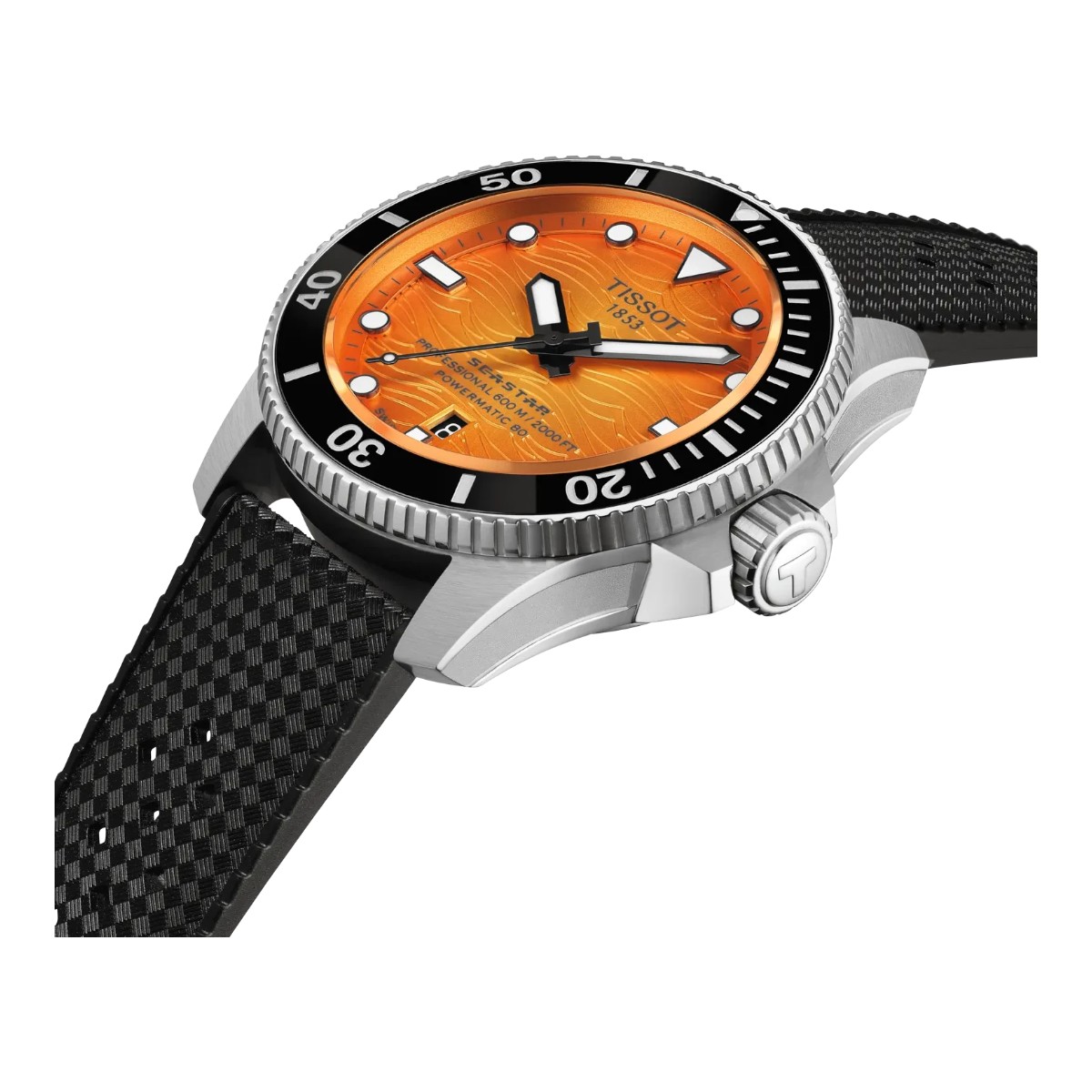 Tissot Seastar 2000 44mm Men's Watch, Orange Dial