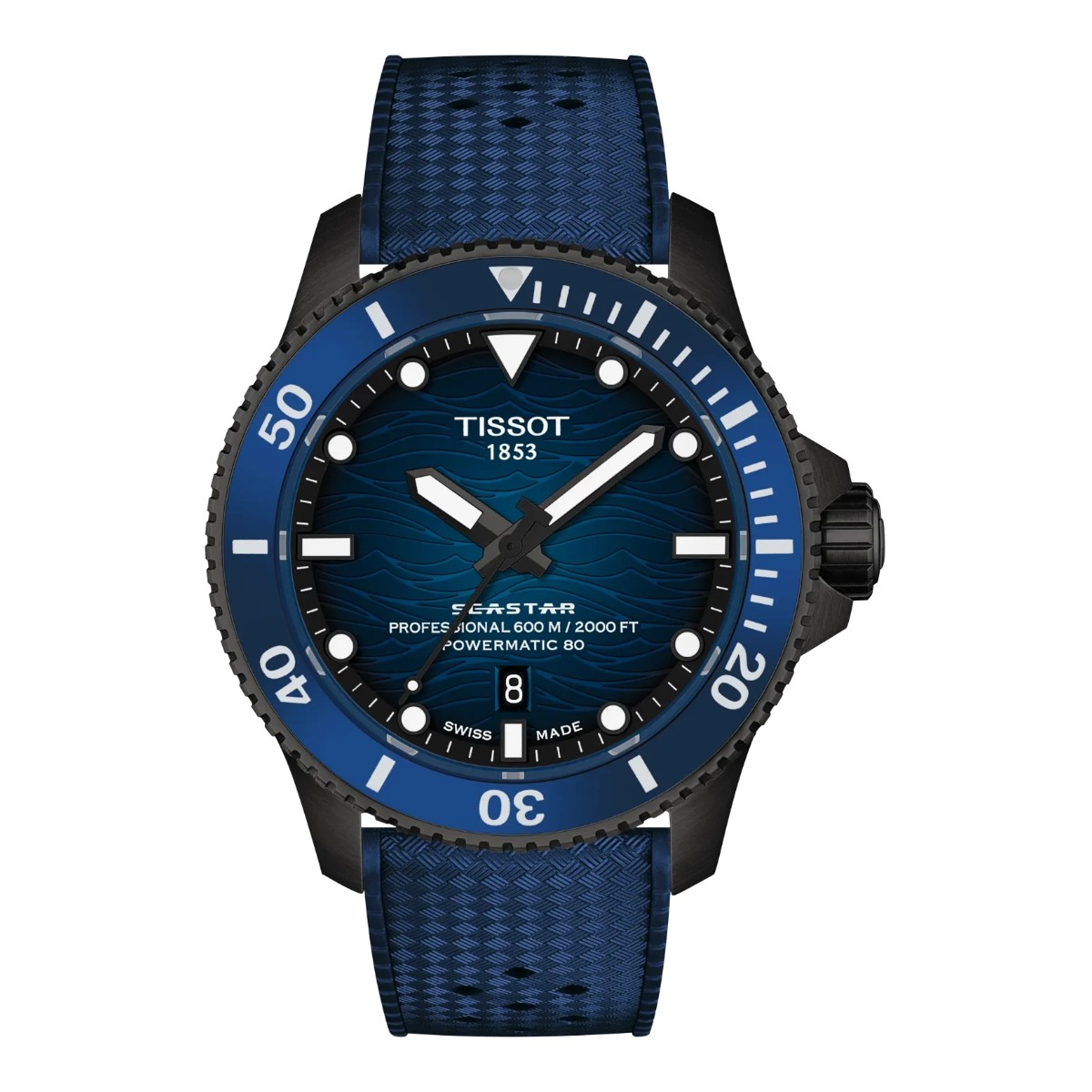 Tissot Seastar 2000 44mm Men's Watch, Blue Dial