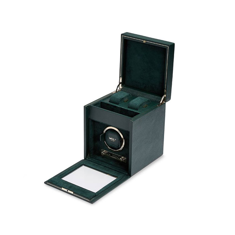 WOLF Single Watch Winder, British Racing Green