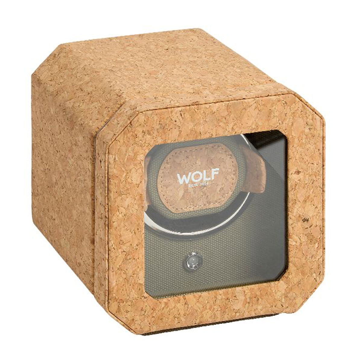 WOLF Cortica Single Watch Winder, Cork