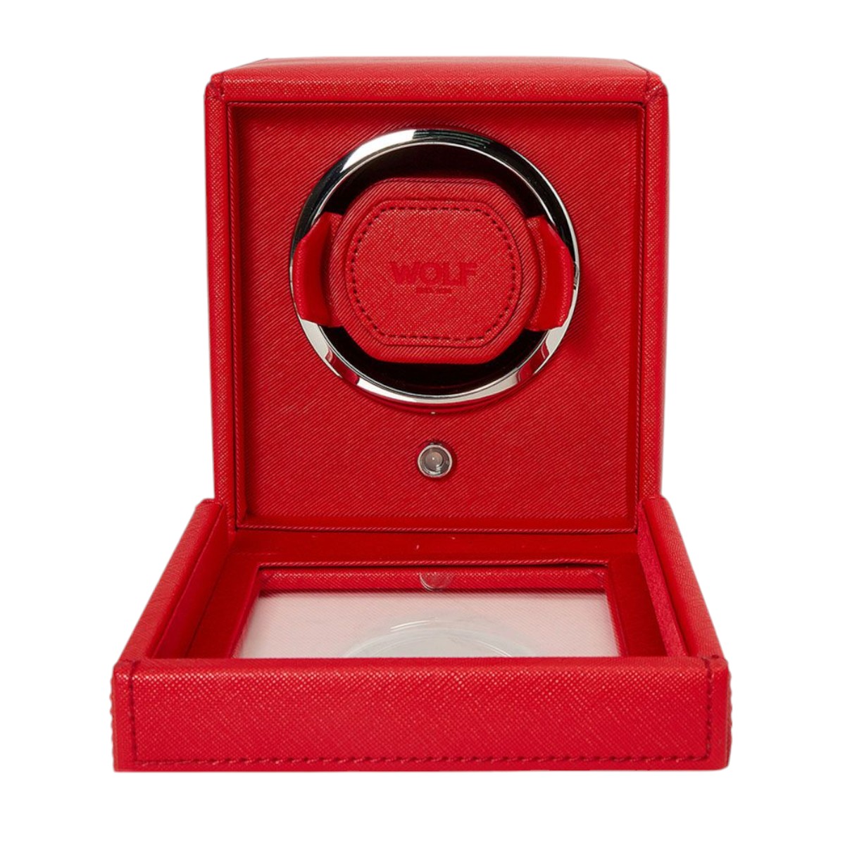 WOLF Cub Single Watch Winder with Cover, Tutti Frutti Red