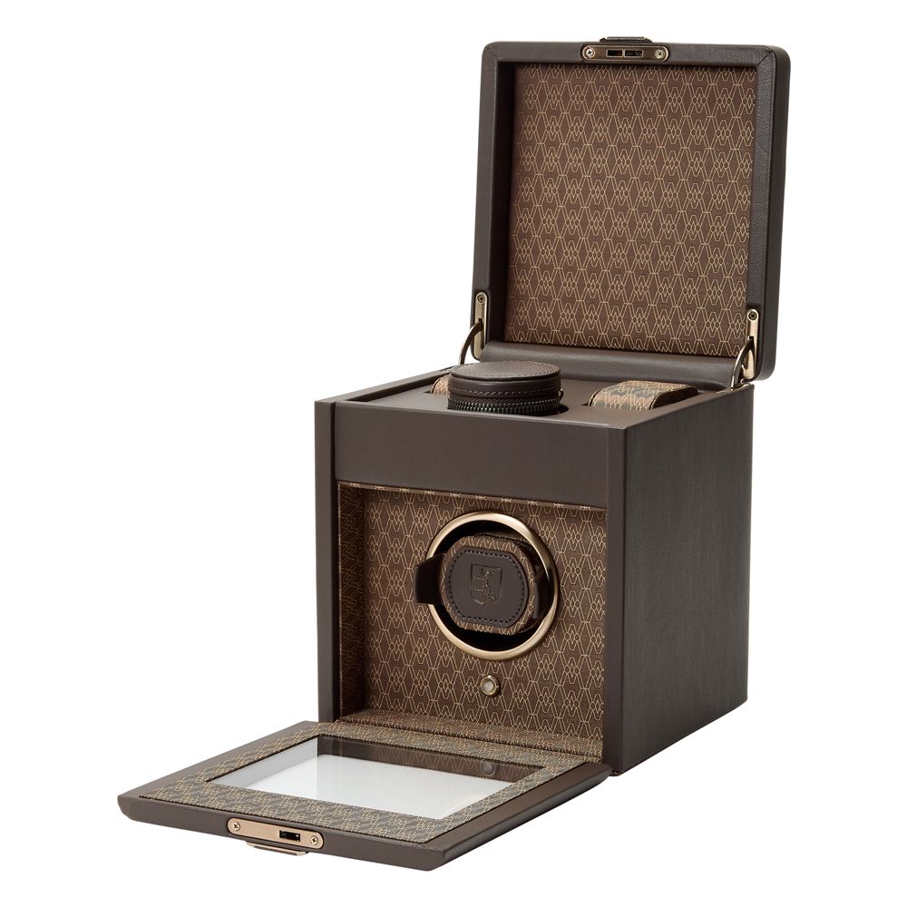 WOLF Earth Single Watch Winder, Coffee