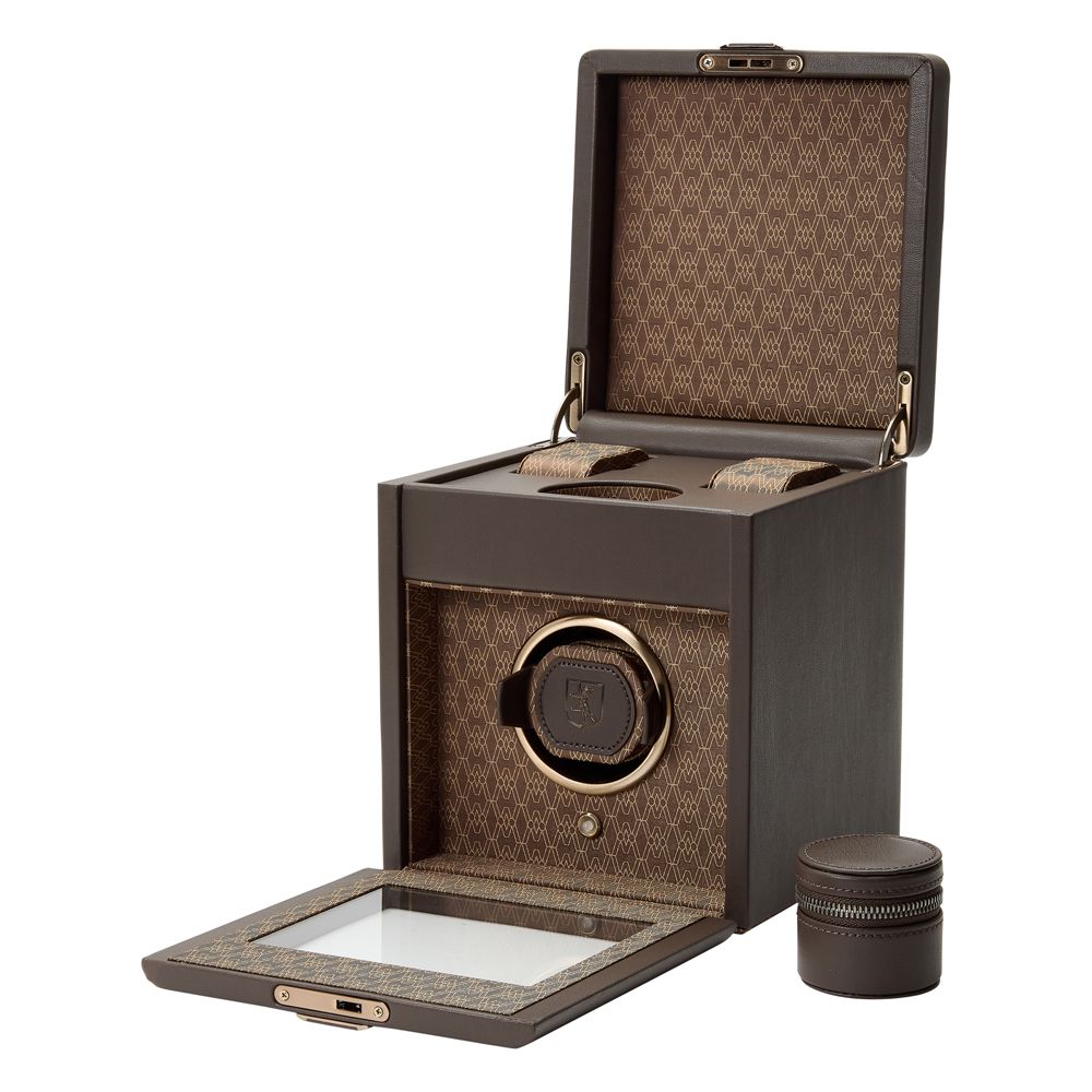 WOLF Earth Single Watch Winder, Coffee