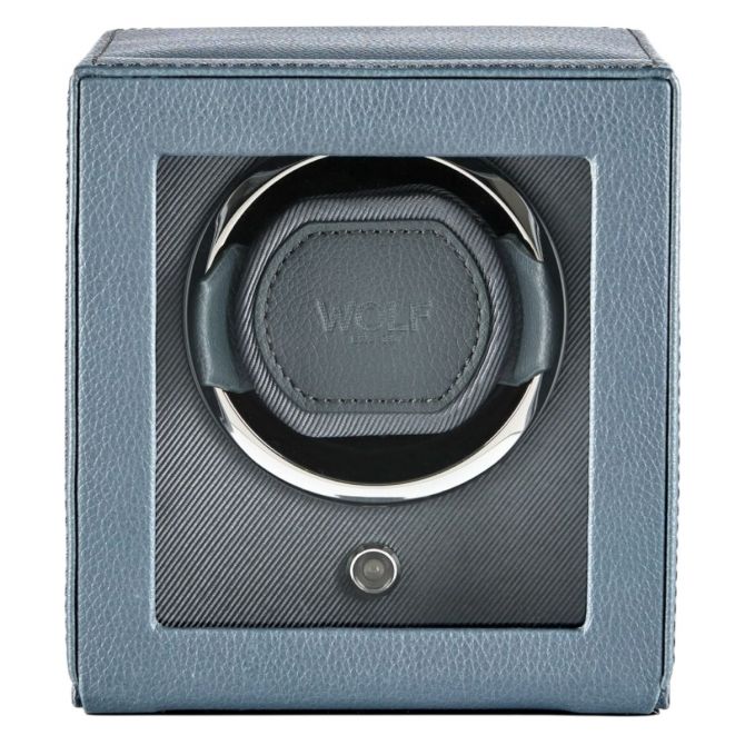 WOLF Cub Single Watch Winder With Cover, Future Grey