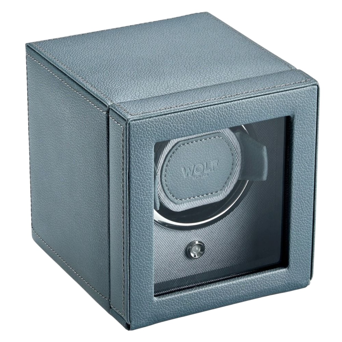 WOLF Cub Single Watch Winder With Cover, Future Grey