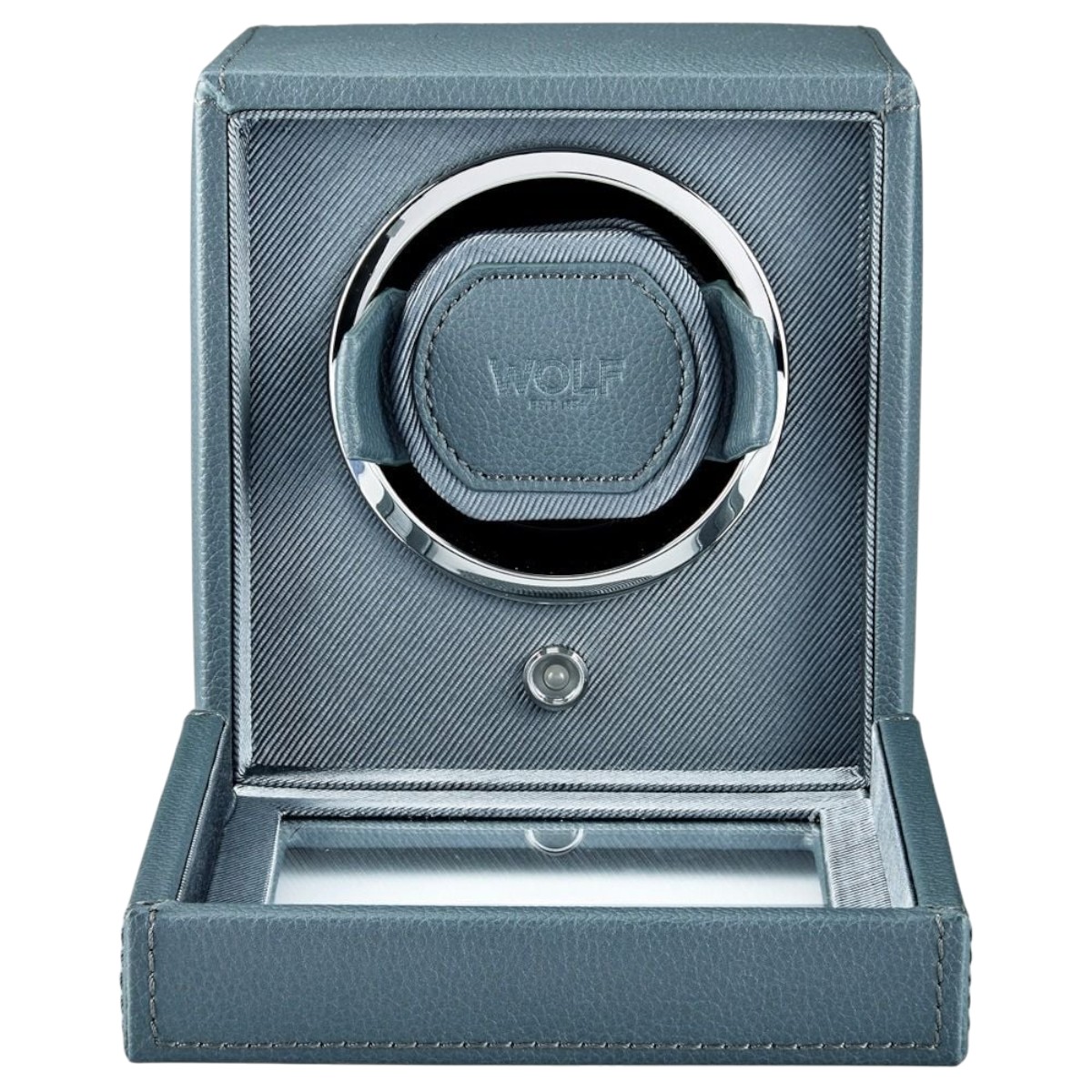 WOLF Cub Single Watch Winder With Cover, Future Grey