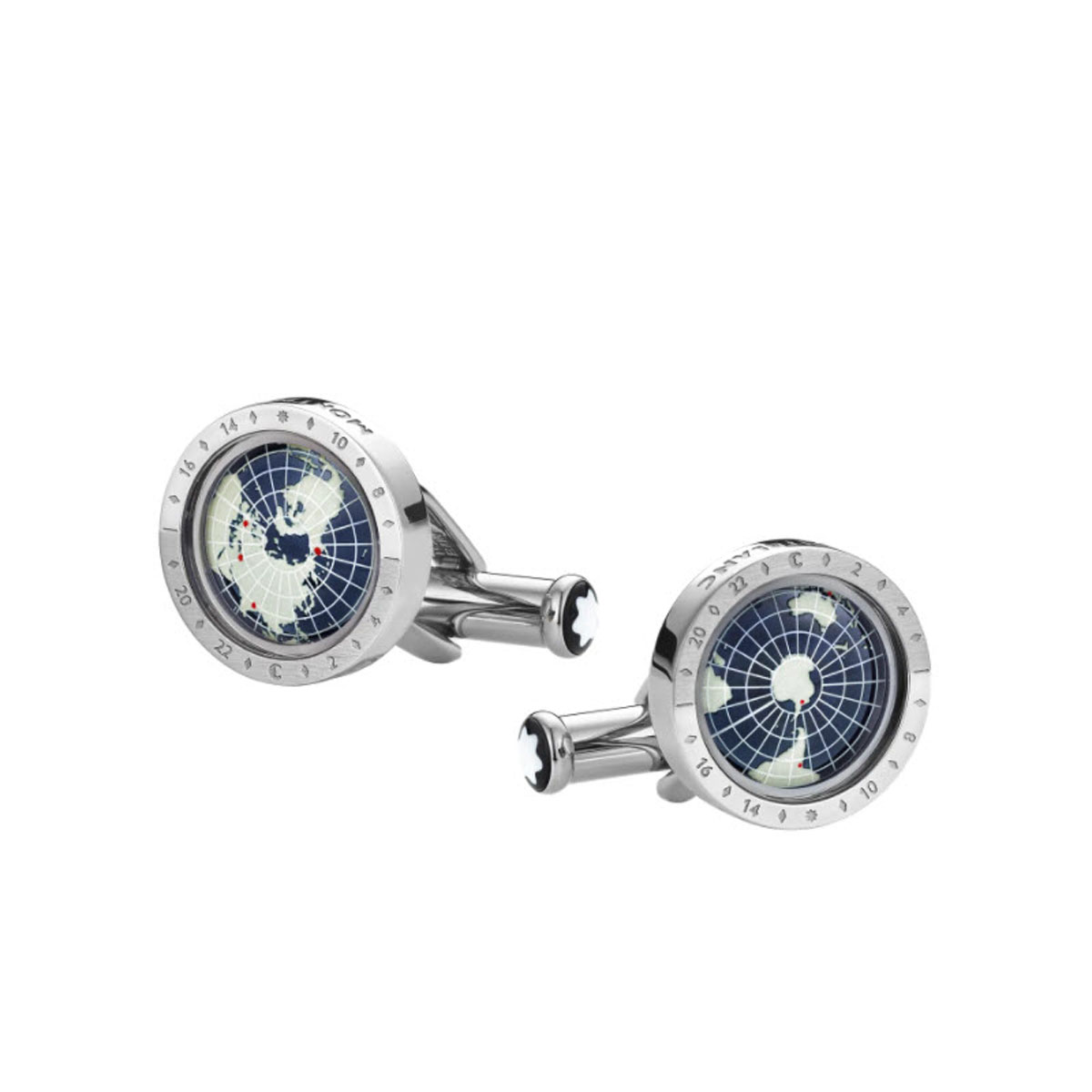Montblanc 1858 Geosphere Cufflinks, Blue