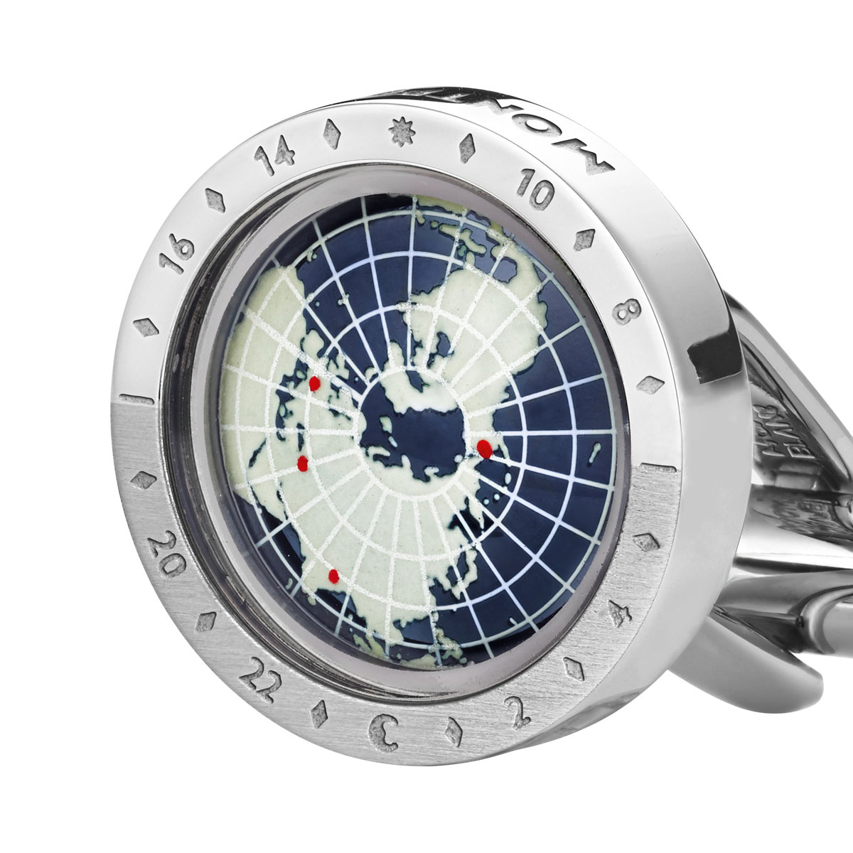 Montblanc 1858 Geosphere Cufflinks, Blue