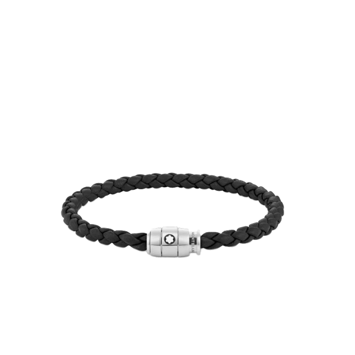 Montblanc Bracelet Steel 3 Rings Closing Bracelet, Black