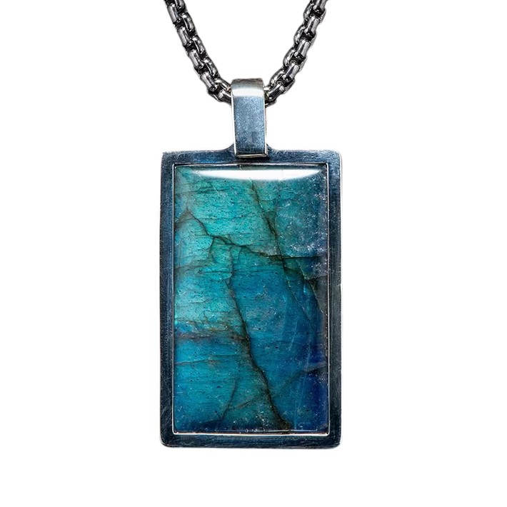 William Henry Labradorite Pinnacle Sterling Silver Pendant Necklace, 22