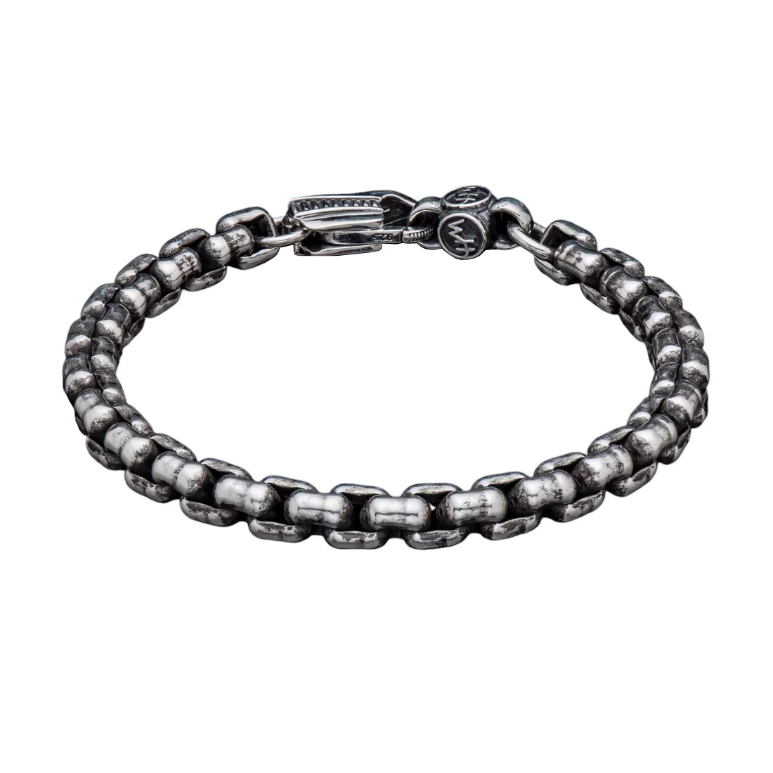 William Henry YDRA Sterling Silver Chain Bracelet, Large