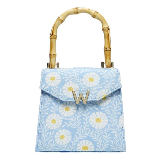 WOLF Evie Small Bag, Sky Daisy Blue
