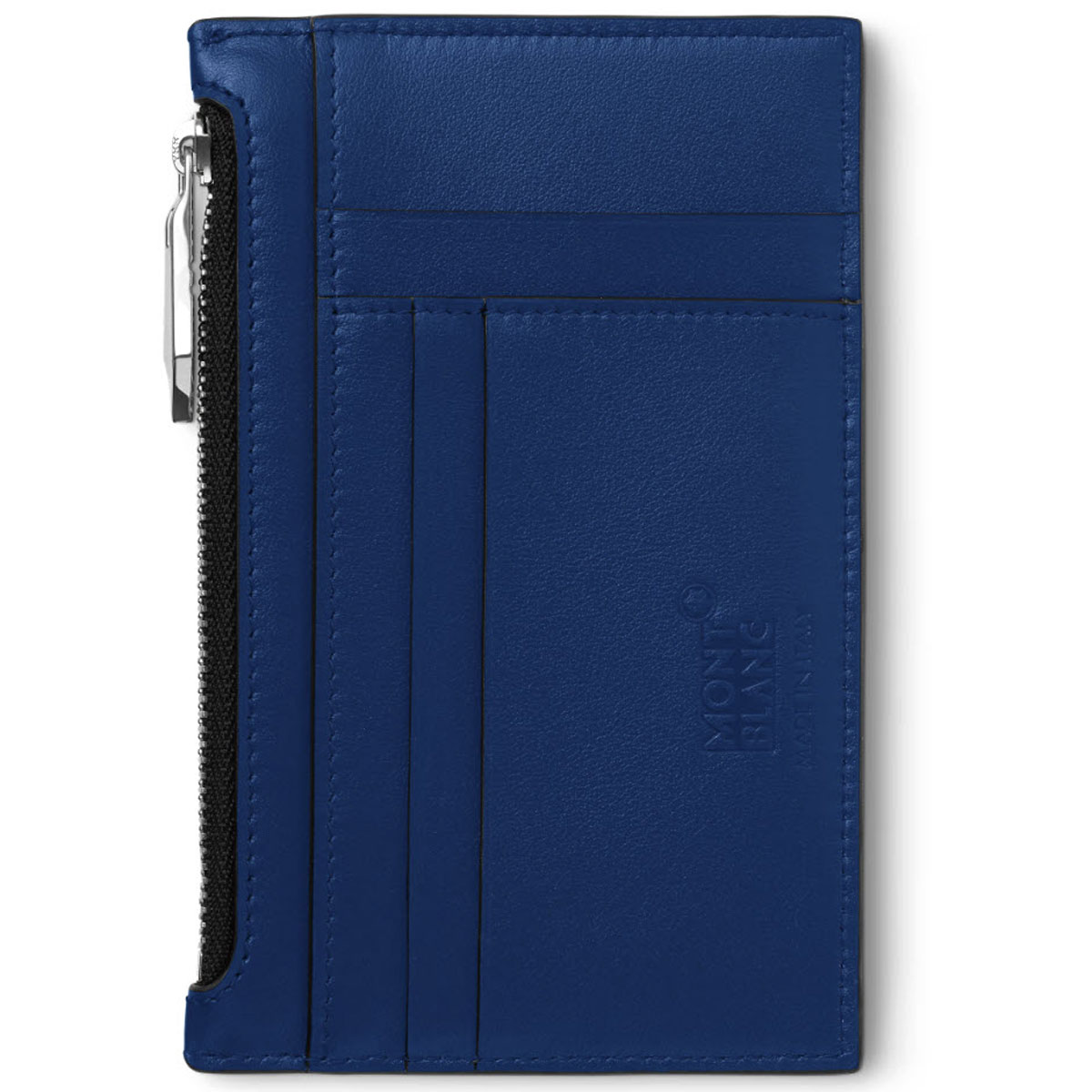Montblanc Meisterstuck Pocket Holder with Zipped Pocket Wallet, Blue