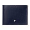 Montblanc Meisterstuck 6 Card Case BiFold Wallet, Ink Blue
