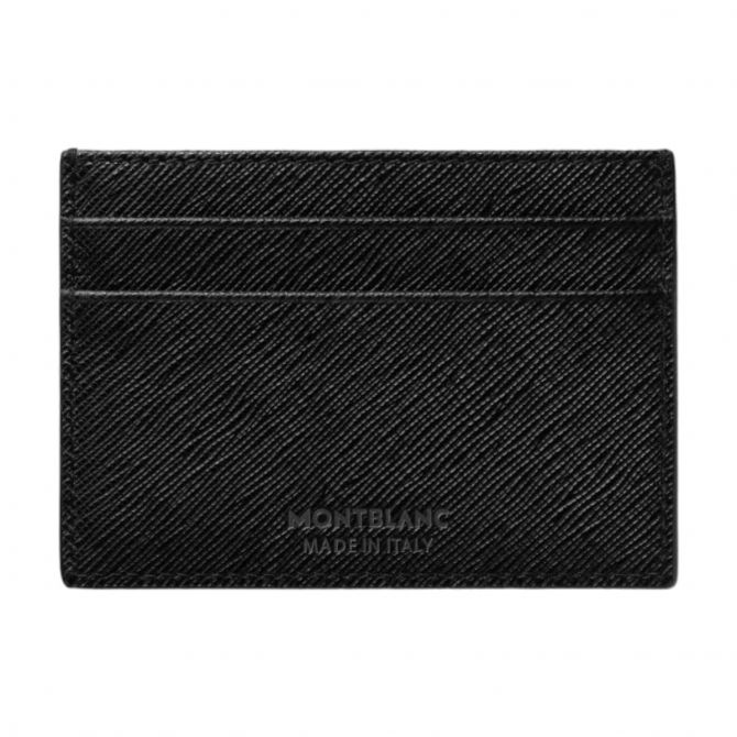 MONTBLANC メンズ カードケース 130324 Montblanc Sartorial 5 Card Case Wallet, Black | 130324