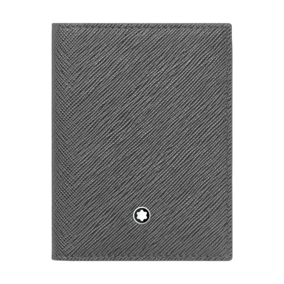 Montblanc Sartorial 4 Card Case Vertical BiFold Wallet, Forged Iron