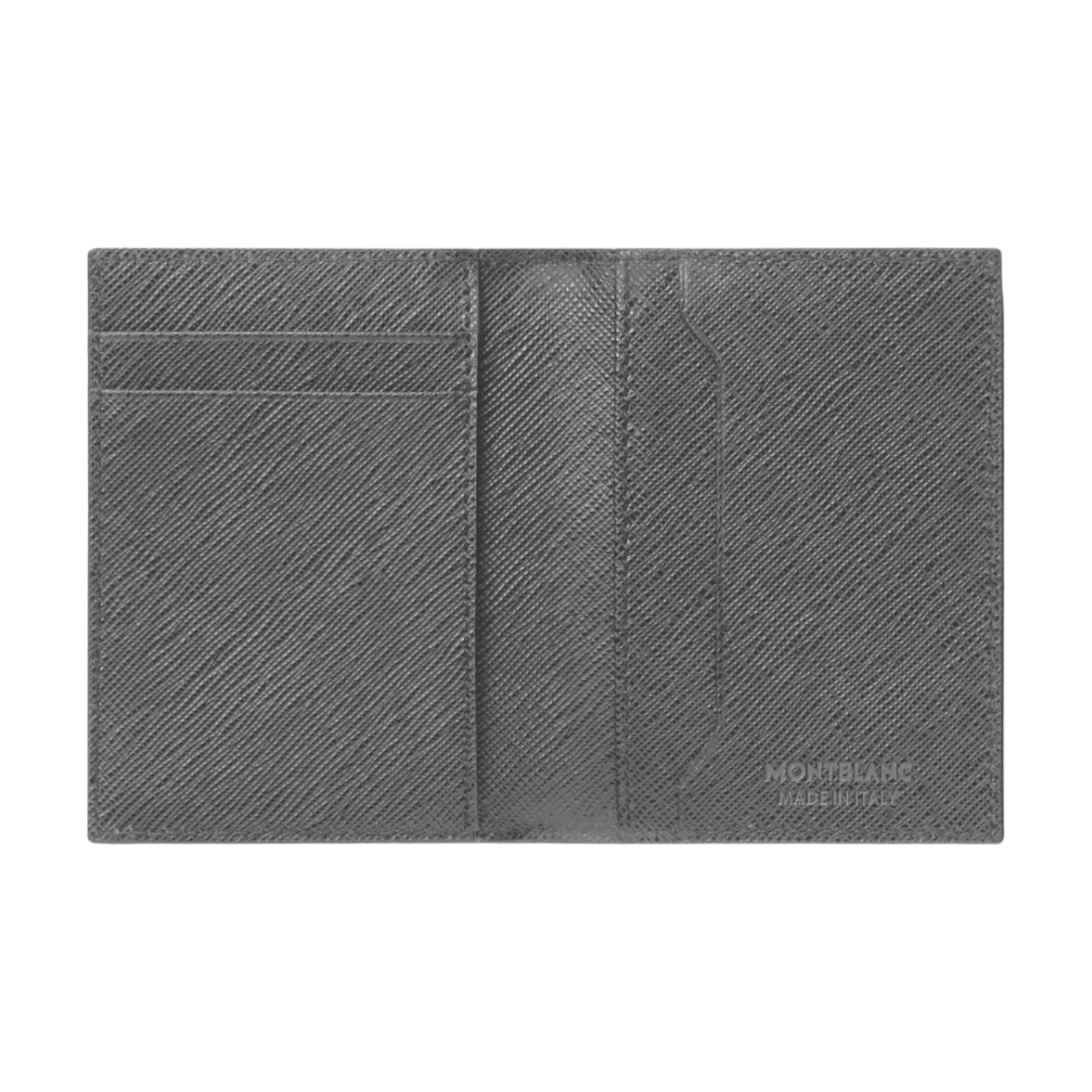 Montblanc Sartorial 4 Card Case Vertical BiFold Wallet, Forged Iron