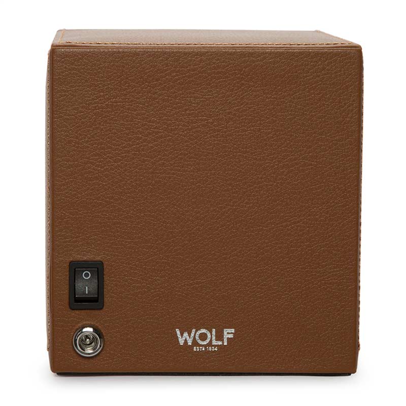 WOLF Cub Winder with Cover, Cognac