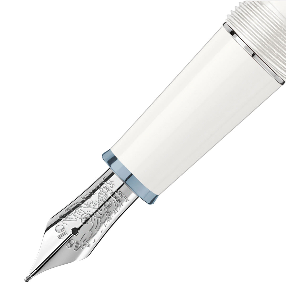 Montblanc Meisterstuck Glacier Classique Fountain Pen, White