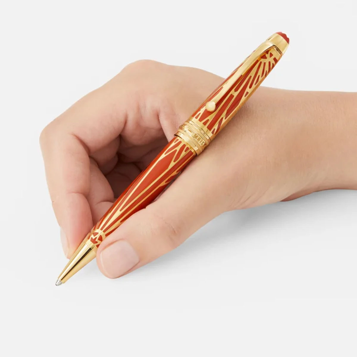 Montblanc The Origin Collection Meisterstuck Solitaire Midsize Ballpoint Pen, Coral