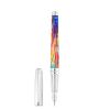S.T. Dupont Line D Eternity Graff'Ty Fountain Pen, Multicolored