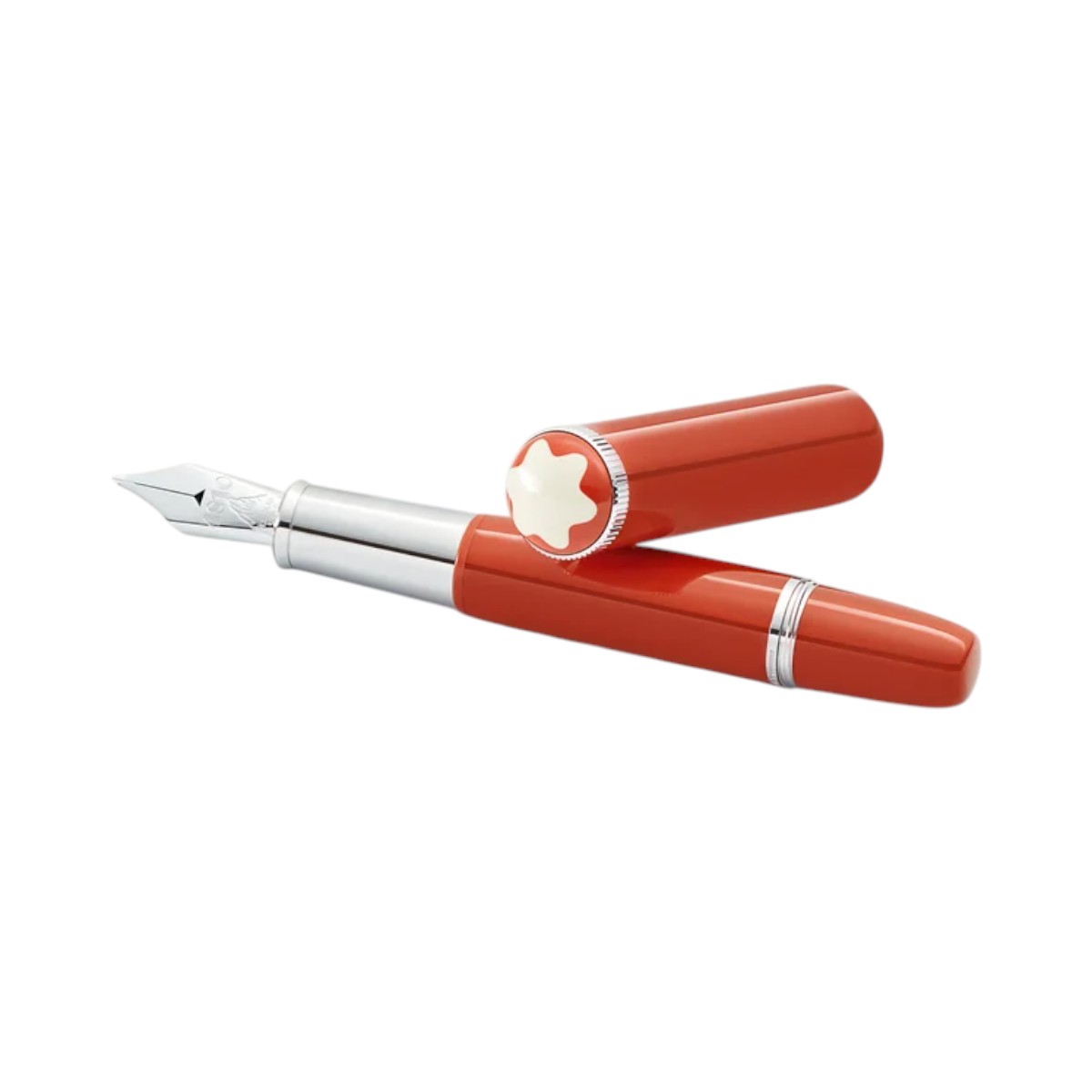 Montblanc Heritage Rouge Et Noir Baby Special Edition Coral Colored Fountain Pen
