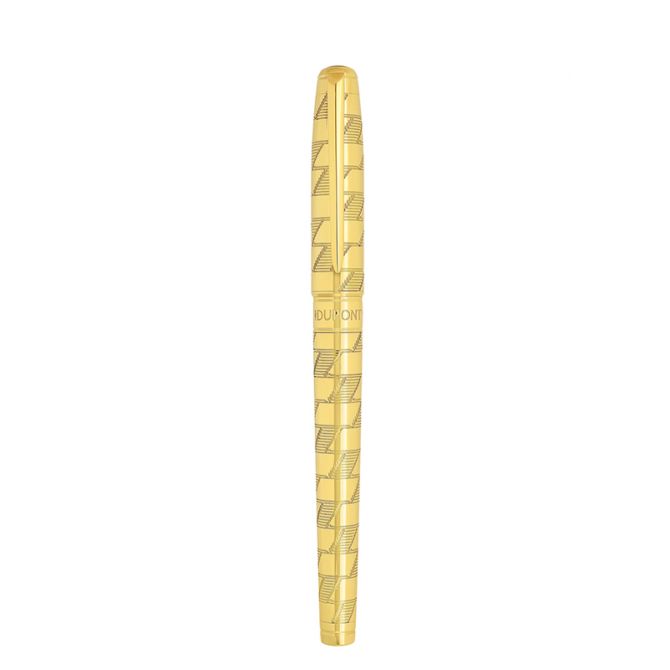 S.T. Dupont Monogram 1872 Line D Eternity Large Rollerball Pen, Golden