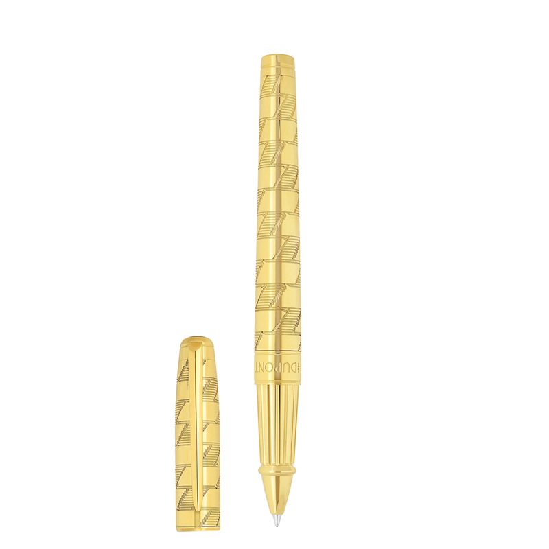 S.T. Dupont Monogram 1872 Line D Eternity Large Rollerball Pen, Golden
